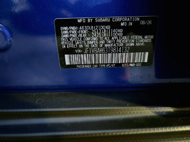 2026 Subaru WRX Premium