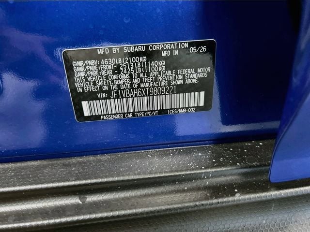 2026 Subaru WRX Premium