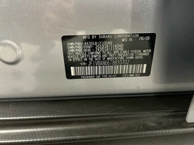 2026 Subaru WRX Limited