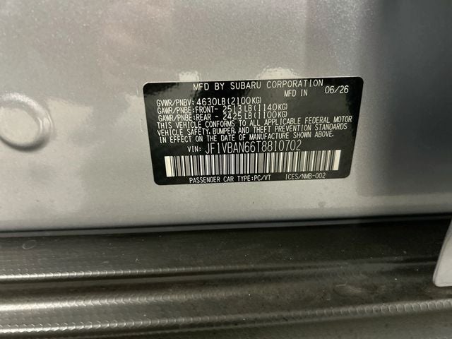 2026 Subaru WRX Limited