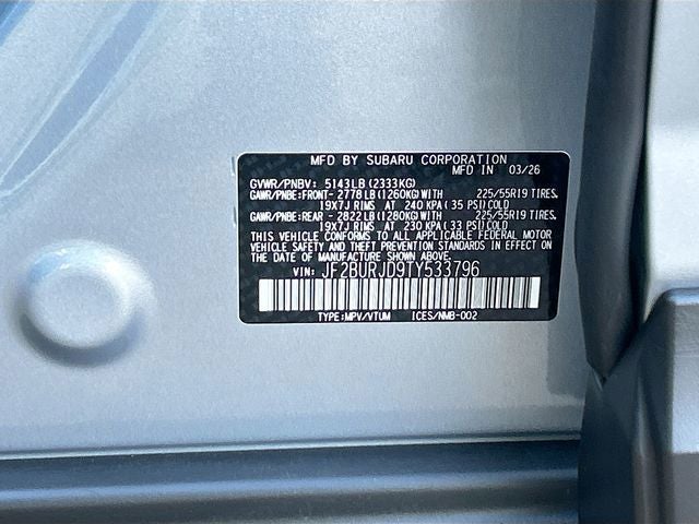 2026 Subaru OUTBACK Touring XT