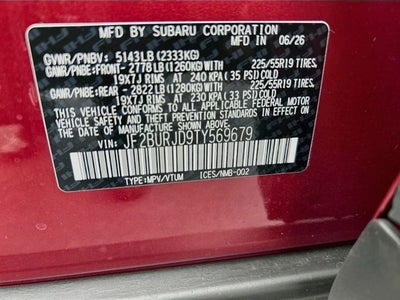 2026 Subaru OUTBACK Touring XT