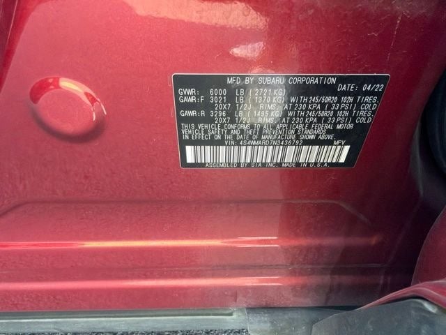 2022 Subaru Ascent Touring