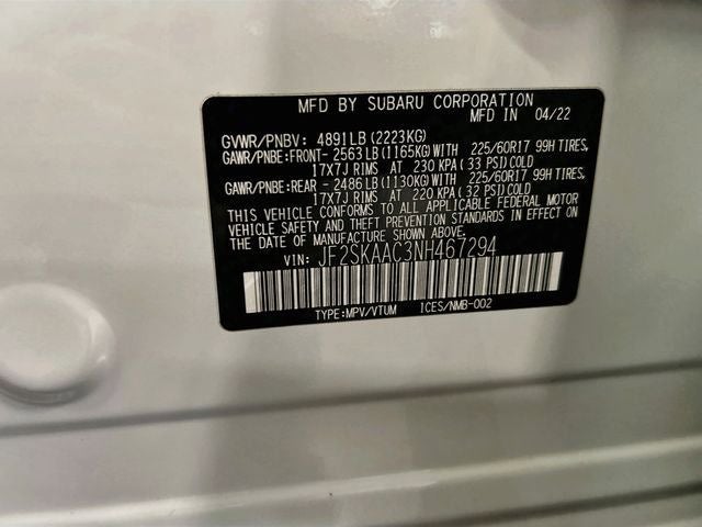 2022 Subaru Forester Base