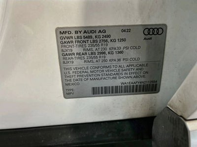 2022 Audi Q5 45 S line Premium quattro