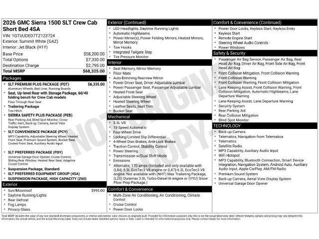 2026 GMC Sierra 1500 SLT