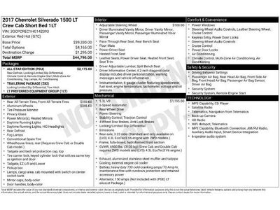 2017 Chevrolet Silverado 1500 LT LT1