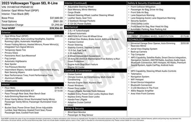 2023 Volkswagen Tiguan 2.0T SEL R-Line
