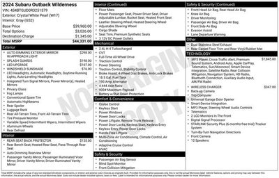 2024 Subaru Outback Wilderness