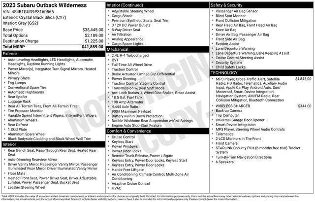 2023 Subaru Outback Wilderness