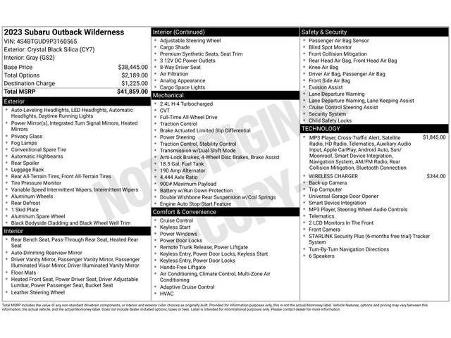 2023 Subaru Outback Wilderness