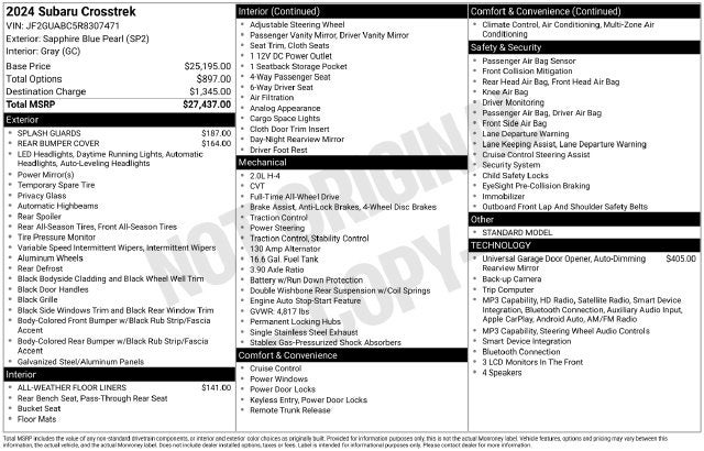2024 Subaru Crosstrek Base