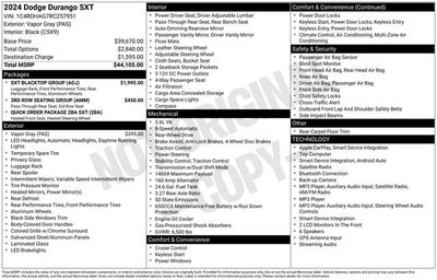 2024 Dodge Durango SXT