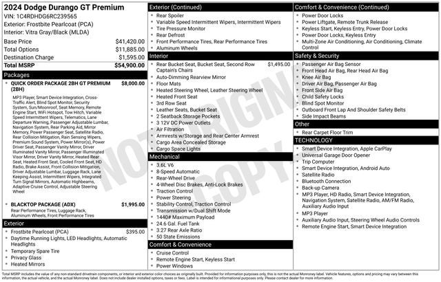 2024 Dodge Durango GT Premium