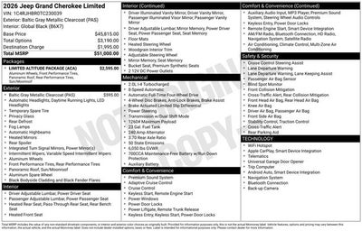 2026 Jeep Grand Cherokee Limited