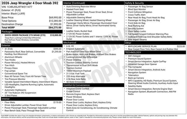 2026 Jeep Wrangler Moab 392