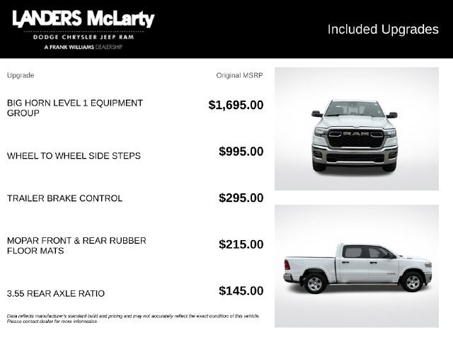 2026 RAM 1500 Big Horn/Lone Star
