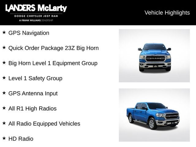 2023 RAM 1500 Big Horn/Lone Star
