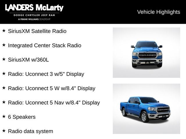 2023 RAM 1500 Big Horn/Lone Star