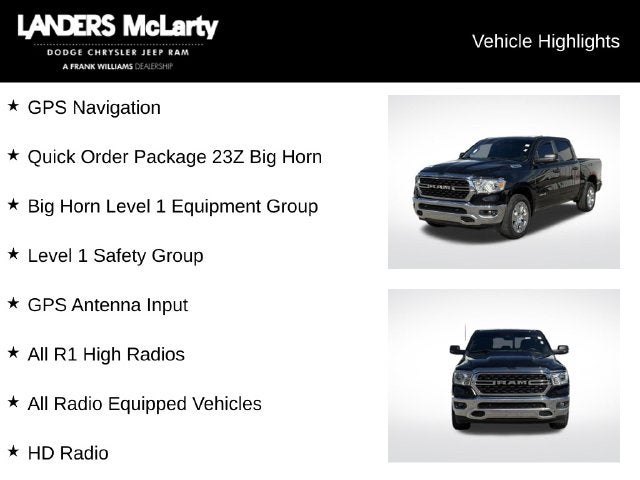 2023 RAM 1500 Big Horn/Lone Star