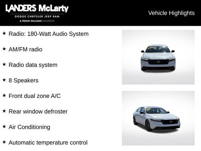 2024 Honda Accord Hybrid Sport