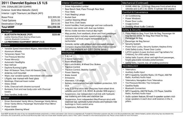 2011 Chevrolet Equinox LS