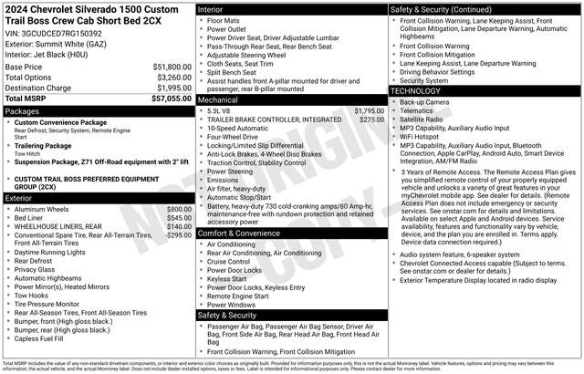 2024 Chevrolet Silverado 1500 Custom Trail Boss
