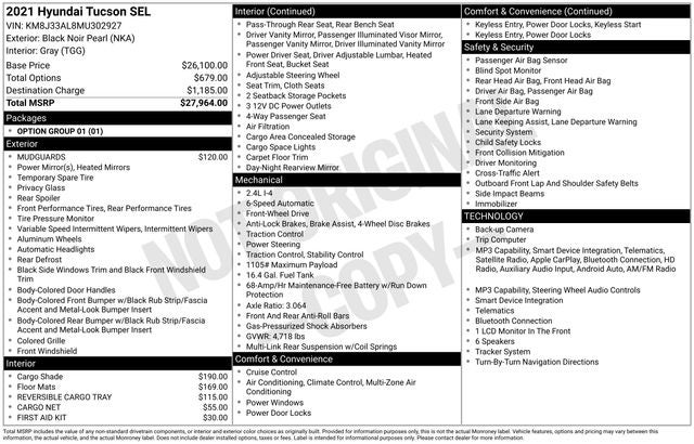 2021 Hyundai Tucson SEL