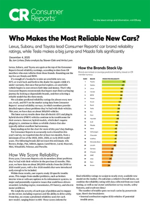 Who Makes the Most Reliable Cars | Subaru of Gallatin in Gallatin TN