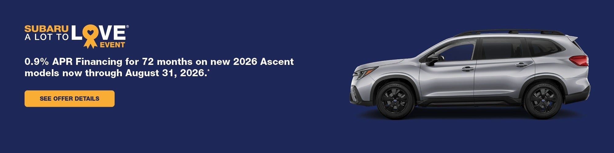 2026 Subaru Ascent at Subaru of Gallatin in Gallatin TN